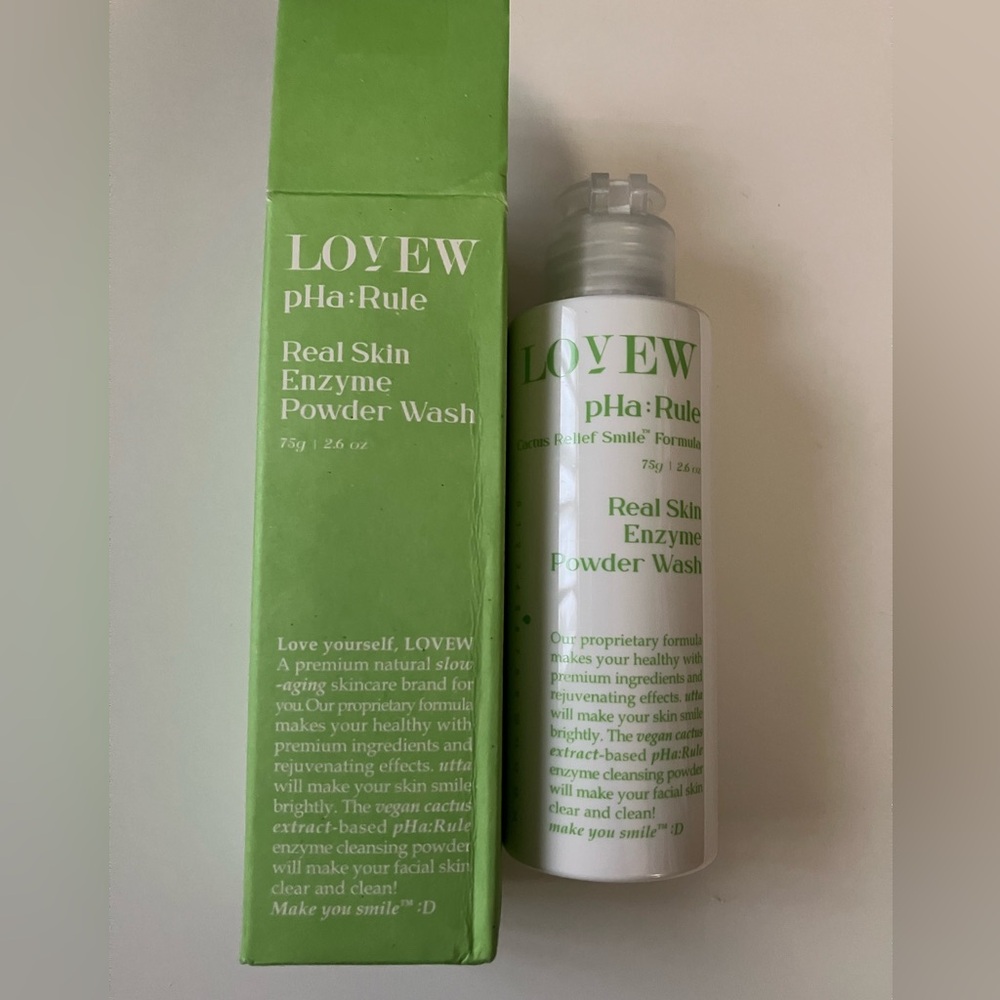 Lovew - Real Skin pHa:Rule Korean Enzyme Powder Face Wash, 2.6oz K Beauty